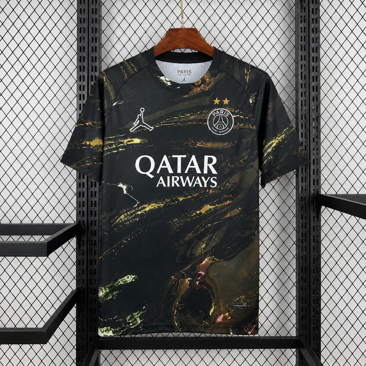 Maillot PSG x Stadium Night 2025-26 AVEC LES 2 ÉTOILES : vue avant
