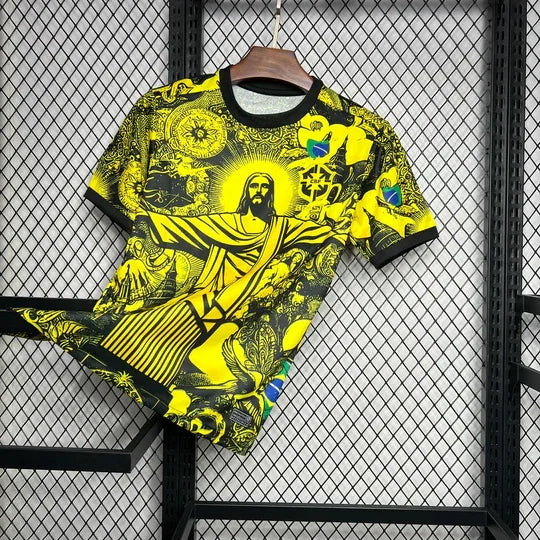 Maillot Brésil Concept Jaune 2024 : vue avant
